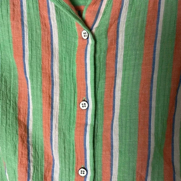 Cabi Cotton/Linen Striped T-shirt - Picture 4 of 7